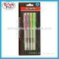 Multi-color 4pcs glitter rainbow gel ink pen use in school&office